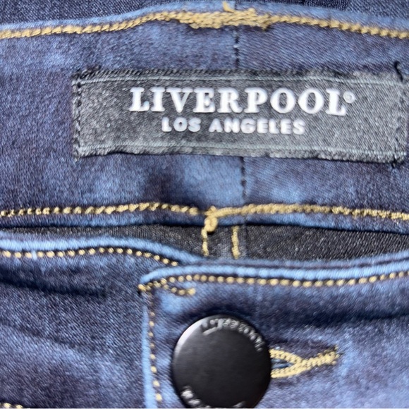 Liverpool Dark Indigo Bootcut Jeans 16W Stretch - Picture 4 of 6
